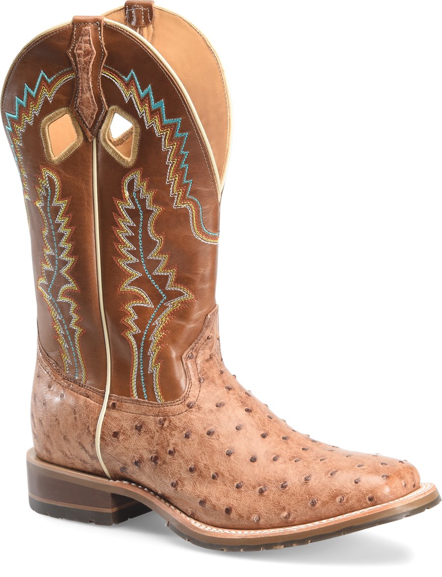 Double-H Men's Exotic Full Quill Wide Square Quinton Boot DH7025