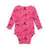 Wrangler Baby Girl Long Sleeve Pink Onesie 112356570