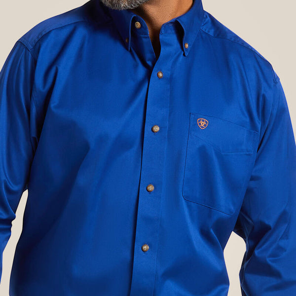 Ariat Men's Solid Twill Shirt - Ultramarine - 10006660