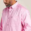 Ariat Men's Solid Twill Classic Fit Shirt - Prism Pink - 10016692