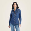 Ariat Ladies Farriday Denim Shirt - Bluelight - 10042258