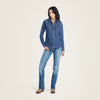 Ariat Ladies Farriday Denim Shirt - Bluelight - 10042258