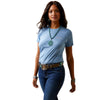 Ariat Ladies Gila River T-Shirt Light Blue Heather 10045446