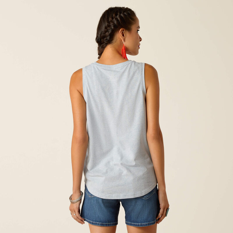 Ariat Ladies American Pride Tank - Chambray Blue - 10051296