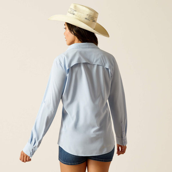 Ariat Ladies VenTEK Long Sleeve Shirt - Chambray Blue - 10051327