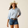 Ariat Ladies VenTEK Long Sleeve Shirt - Chambray Blue - 10051327