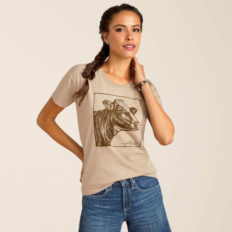 Ariat Ladies Cow Cover TShirt-10051765