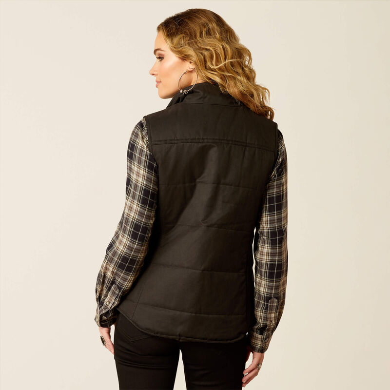 Ariat Ladies Grizzly Quilted Vest - Black - 10052044