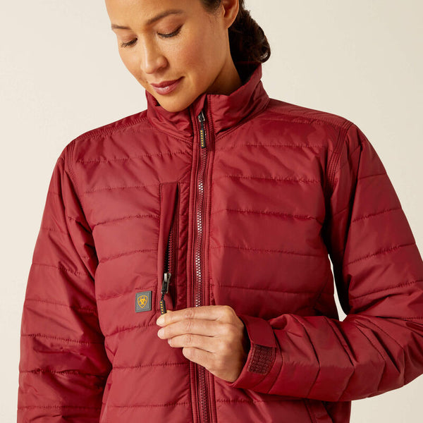 Ariat Women's Rebar Cordura Ripstop Lightweight Insulated Jacket - Cabernet - 10052551