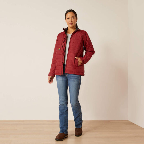 Ariat Women's Rebar Cordura Ripstop Lightweight Insulated Jacket - Cabernet - 10052551