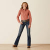 Ariat Girls Team Kirby Shirt - Light Mahogany - 10053944