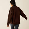 Ariat Taurus Oversized Crew Sweatshirt - Mole - 10053960