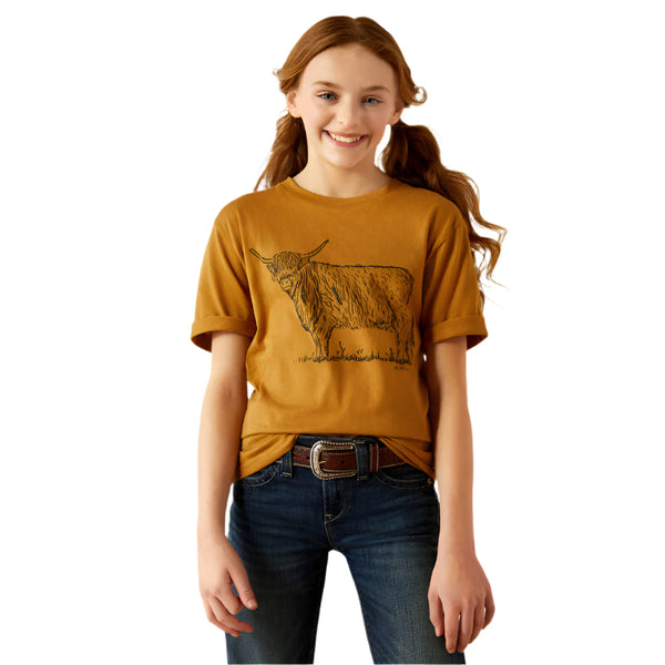 Ariat Kid's Highlander T-Shirt - Harvest Gold - 10054022