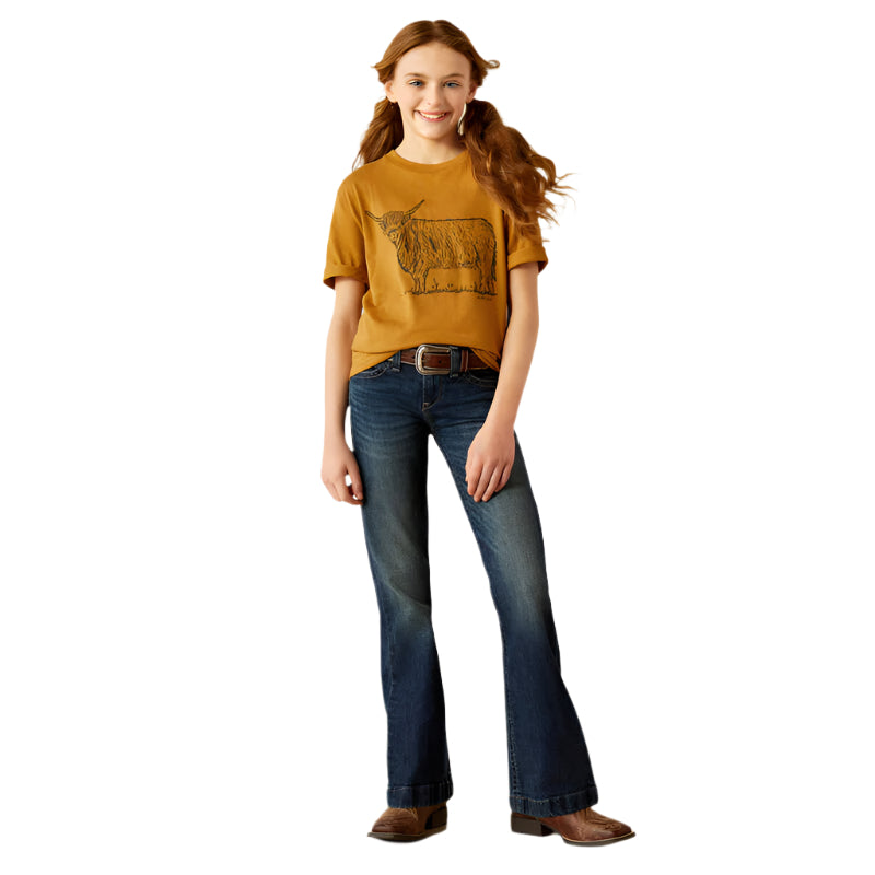 Ariat Kid's Highlander T-Shirt - Harvest Gold - 10054022