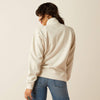 Ariat Ladies June 1/2 Zip Sweatshirt - Oatmeal Heather - 10054914