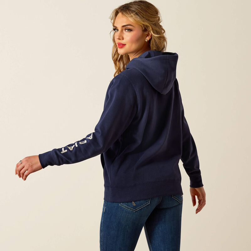 Ariat Ladies Logo 2.0 Hoodie - Black Iris - 10055026