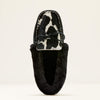 Ariat Ladies Moccasin Slipper - Black Pony - AR4419-982