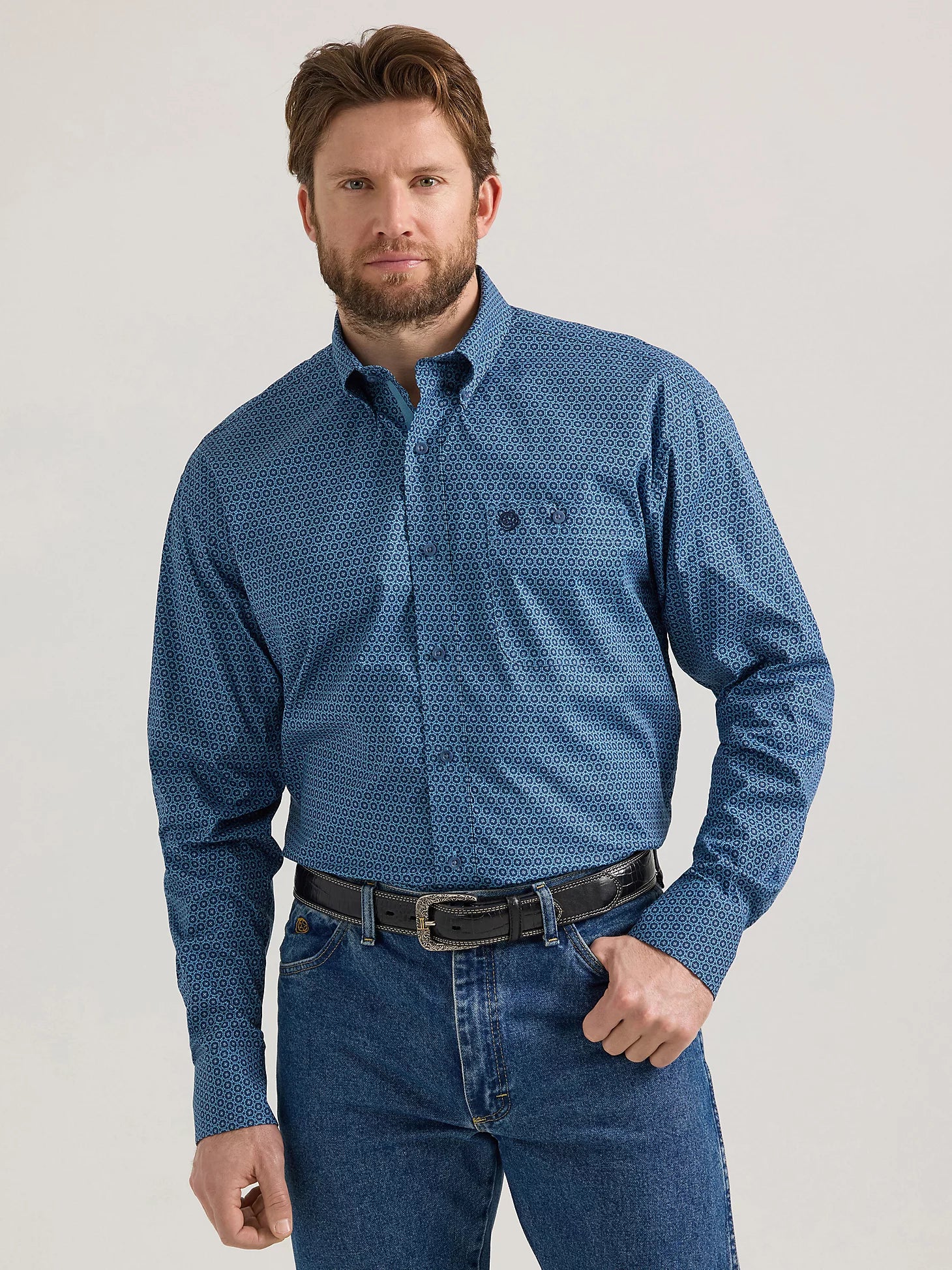 Men's Wrangler George Strait One Pocket Shirt - 112352723