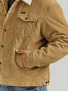 Wrangler Men's Cowboy Cut Sherpa Lined Corduroy Jacket - Wheat - 112352872