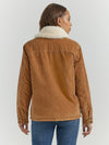 Wrangler Ladies Western Sherpa Lined Corduroy Wrange Coat - Tan - 112353147