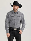 Wrangler Men's Rodeo Ben Western Snap Shirt - Black Gingham - 112353222