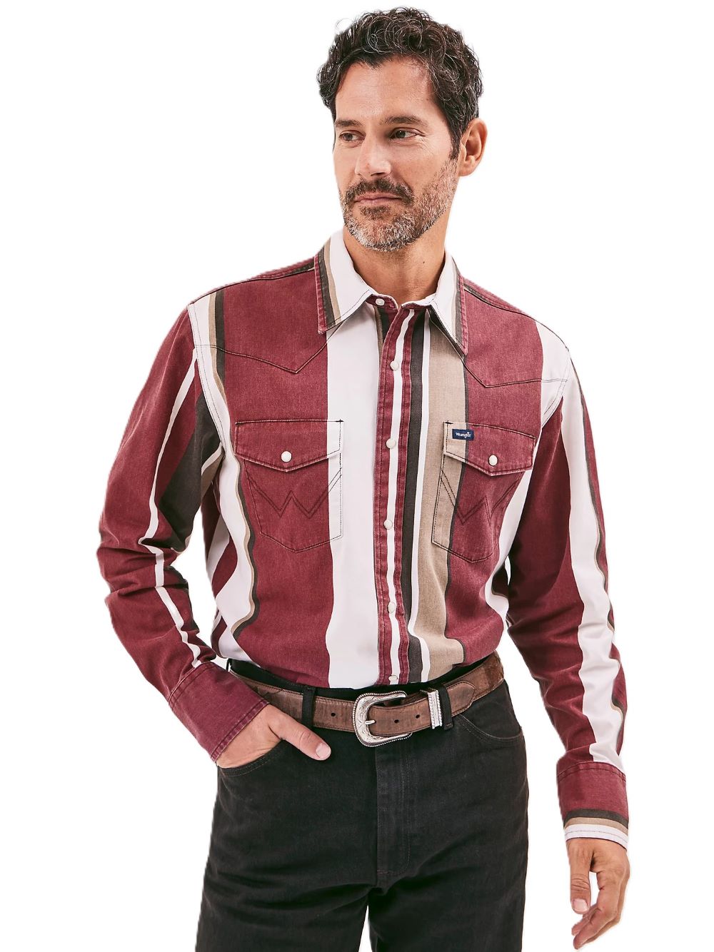 Wrangler Men's Red and Brown Brushpopper-112358326