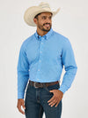 Wrangler® Men's Cody Johnson Button Down Shirt - Blue Mini Dot - 112359680