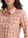 Wrangler Ladies Long Sleeve Peachy Keen Western Snap Shirt-112360784