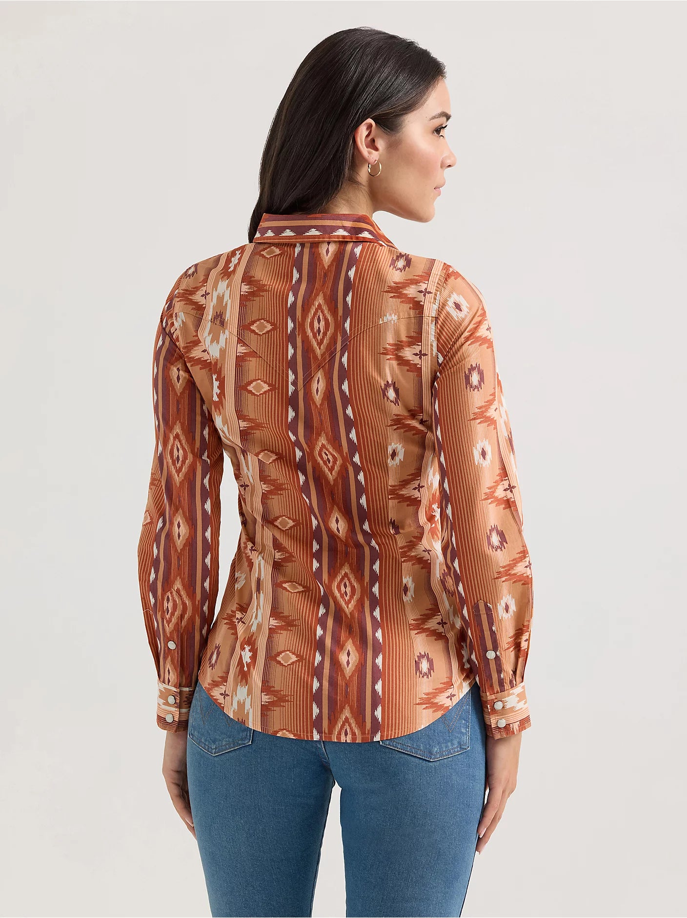 Wrangler Ladies Checotah Classic Western Snap Shirt-112361186