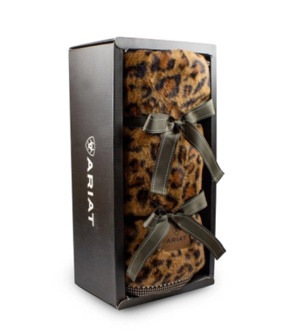 Ariat Leopard Throw Blanket - 50” x 60” - AR3874-981