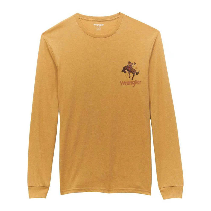 Wrangler Men's Buck Horse Long Sleeve - Gold - 112354220