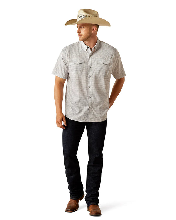 Ariat Men's Western VenTek Classic Fit Shirt - Moonbeam - 10054483