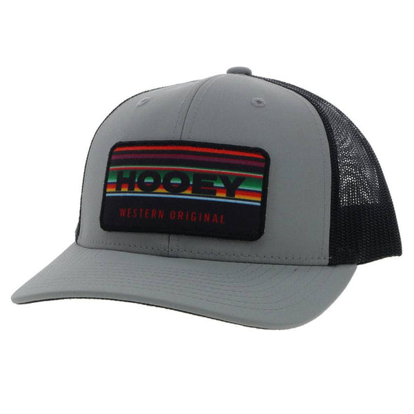 Hooey "Horizon" Grey/Black Odessa Fabric Cap 2235T-GYBK