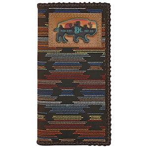 Trenditions RED DIRT HAT CO RODEO WALLET MULTI COLORED STICHED SERAPE 23225876W8