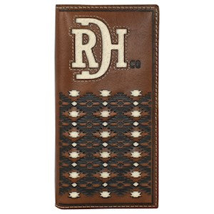 Trenditions RED DIRT HAT CO RODEO WALLET EMBOSSED W/ IVORY INLAY 23225876W9