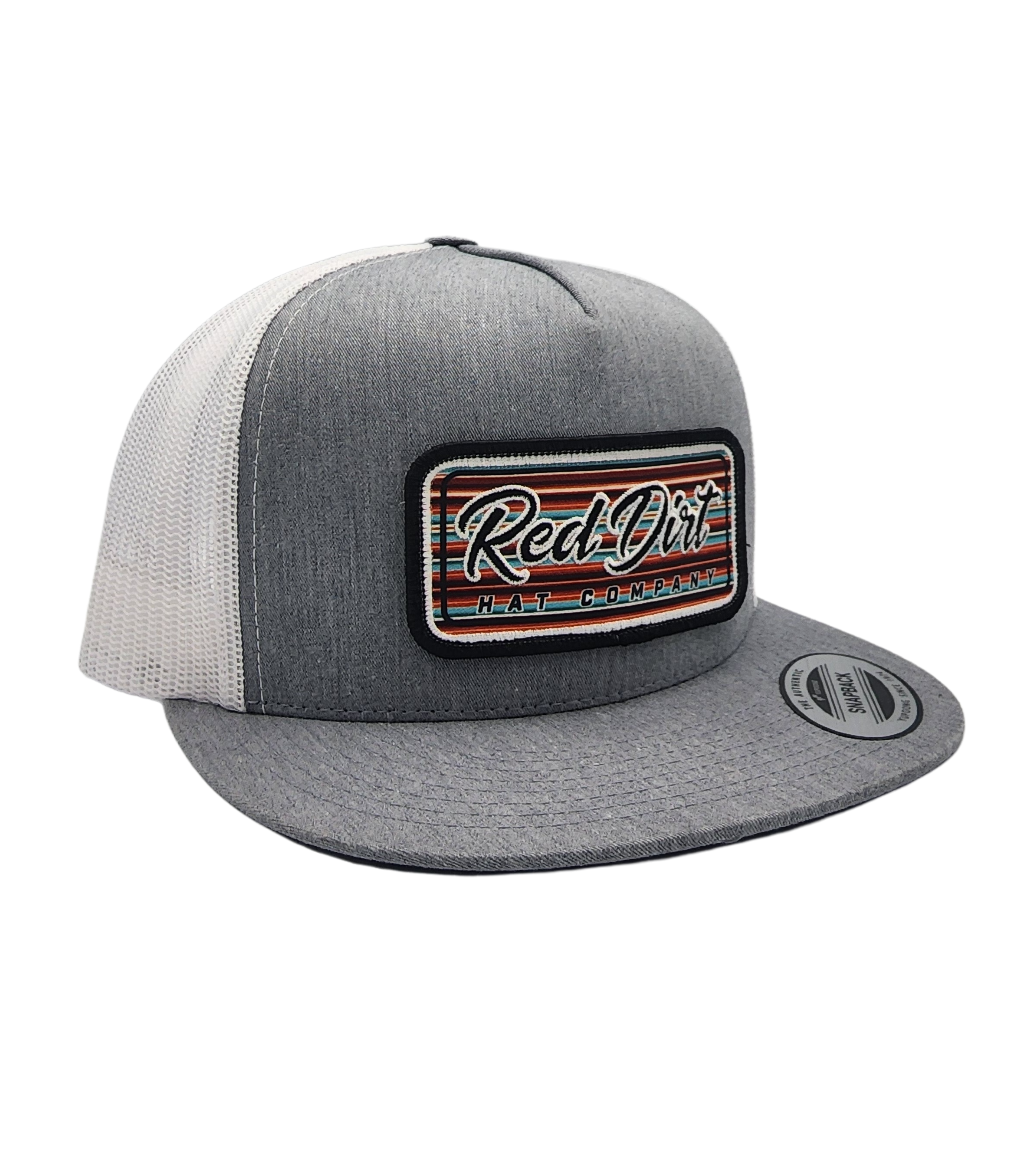 Red Dirt Hat Co Serape 2023 Heather Grey/White 5 panel RDHC-330