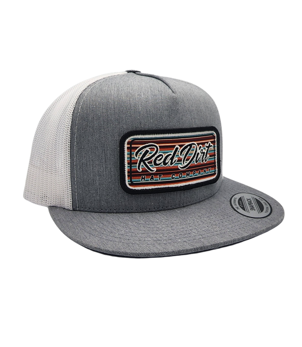 Red Dirt Hat Co Serape 2023 Heather Grey/White 5 panel RDHC-330