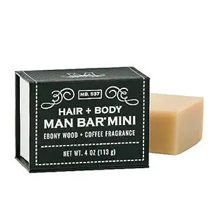 San Francisco Soap Hair and Body Mini-Bar 4oz Ebony Wood and Coffee MBE9671