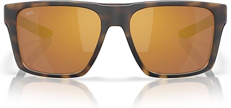 Costa Del Mar Men's Lido Square Sunglasses Matte Tortoise 580G