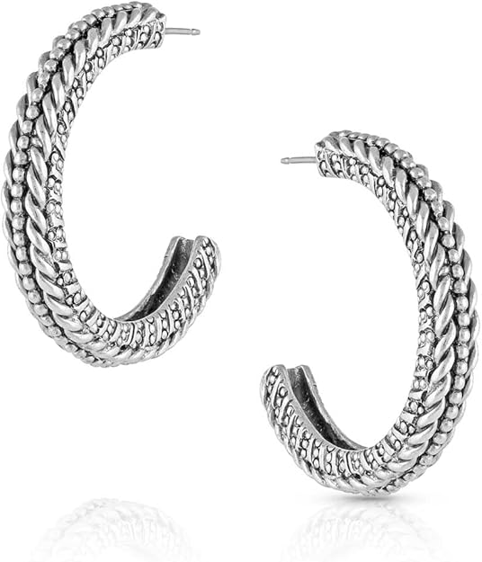 Montana Silversmiths Roped in Earrings-ER5598