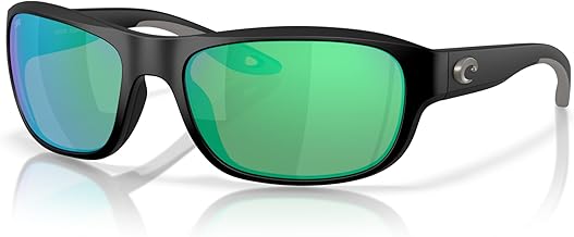 Costa Del Mar Clipperton Rectangular Sunglasses Matte Black 580G