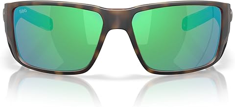 Costa Del Mar Men's Blackfin Pro Rectangular Sunglasses Matte Tortoise 580G