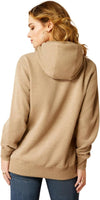 Ariat Women's Bronco Stitch Hoodie - Dark Oatmeal Heather - 10052408