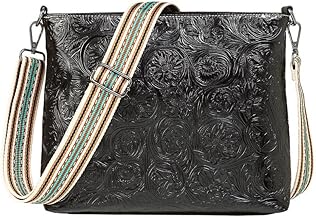 Nocona Amelia Style Conceal Carry Crossbody Bag with Floral Embossing N770014401