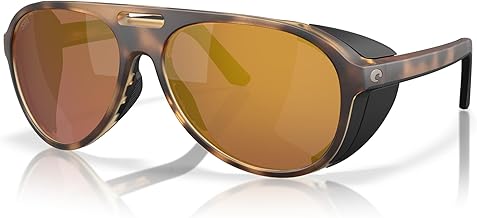 Costa Del Mar Men's Grand Catalina Rectangular Sunglasses 580G Matte Tortoise