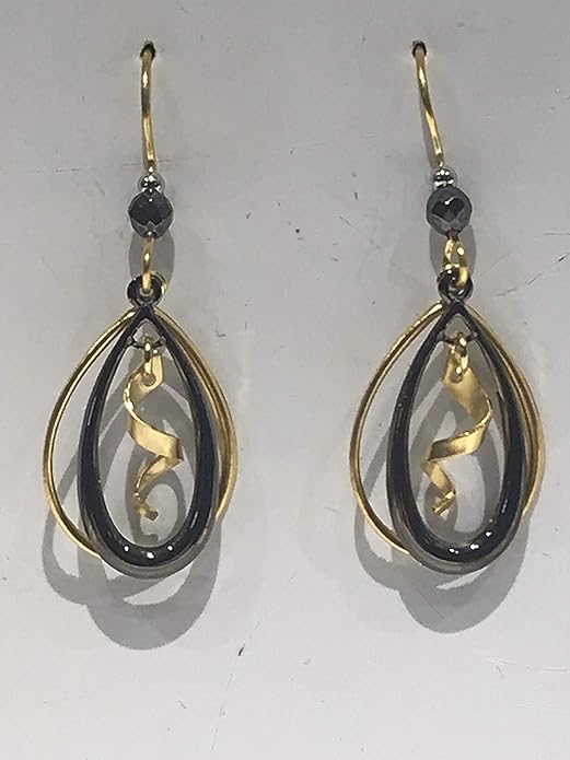 Silver Forest Open Tears Duo & Spiral Earrings - NE-1393B