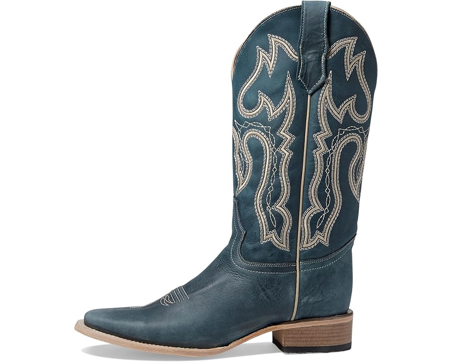 Circle G Ladies Distressed Embroidered Western Boots  Broad Square Toe L6065