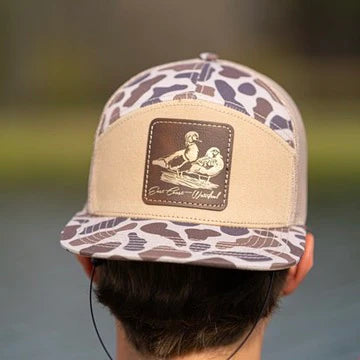 East Coast Old School Slough 7 Pannel Cypress Woodie Patch Hat ECW000938