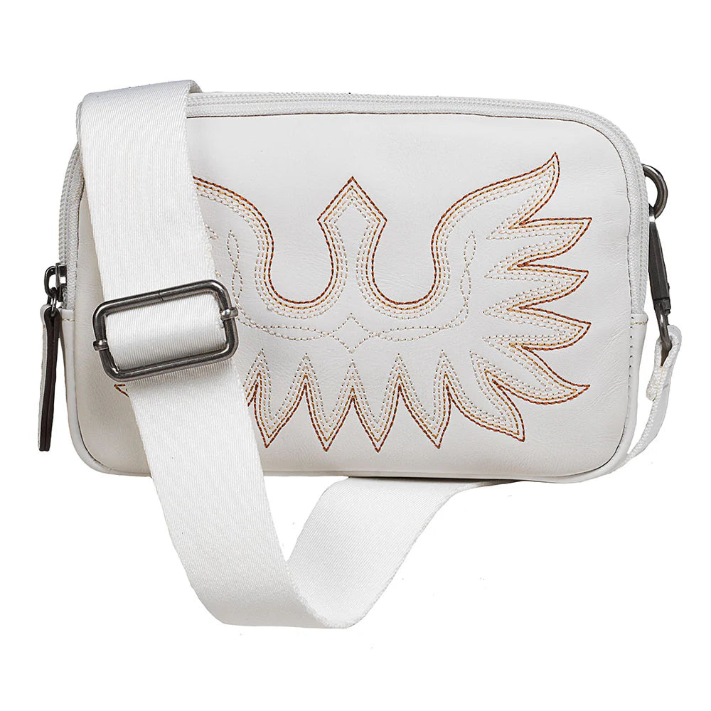 Ariat Women's Casanova Collection Leather Belt Bag - White A770016705