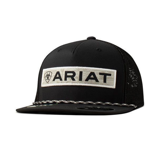 Ariat Men's Desert Patch Black and White Cap - A300090501